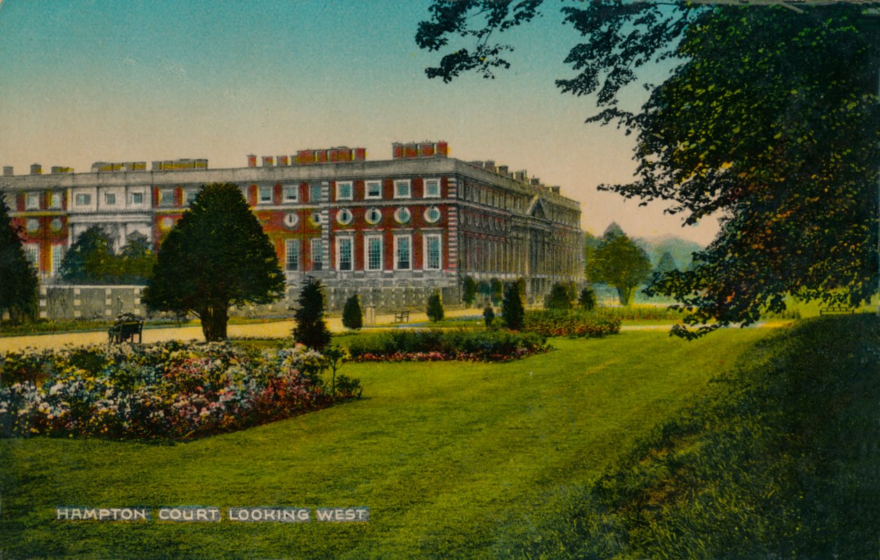 Hampton Court, Looking West, 1910 alkotó: Unbekannt