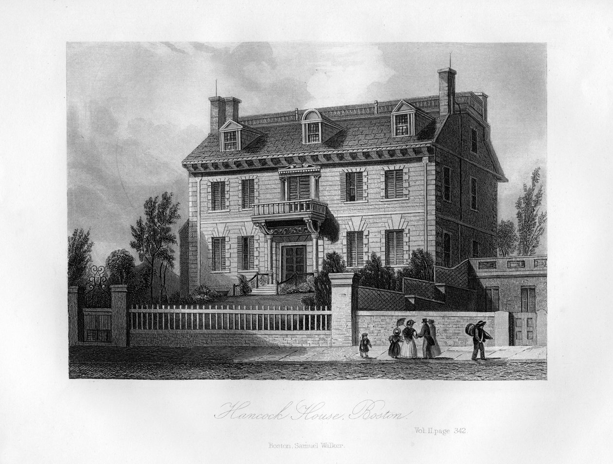 Hancock House, Boston, Massachusetts, 1855 alkotó: Unbekannt