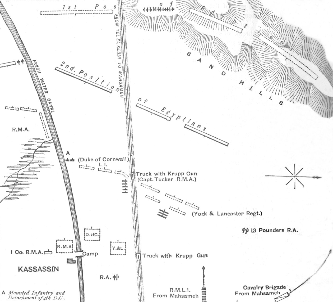 Kézi vázlat a kassassini akcióról, 1882. augusztus 28. alkotó: Unbekannt
