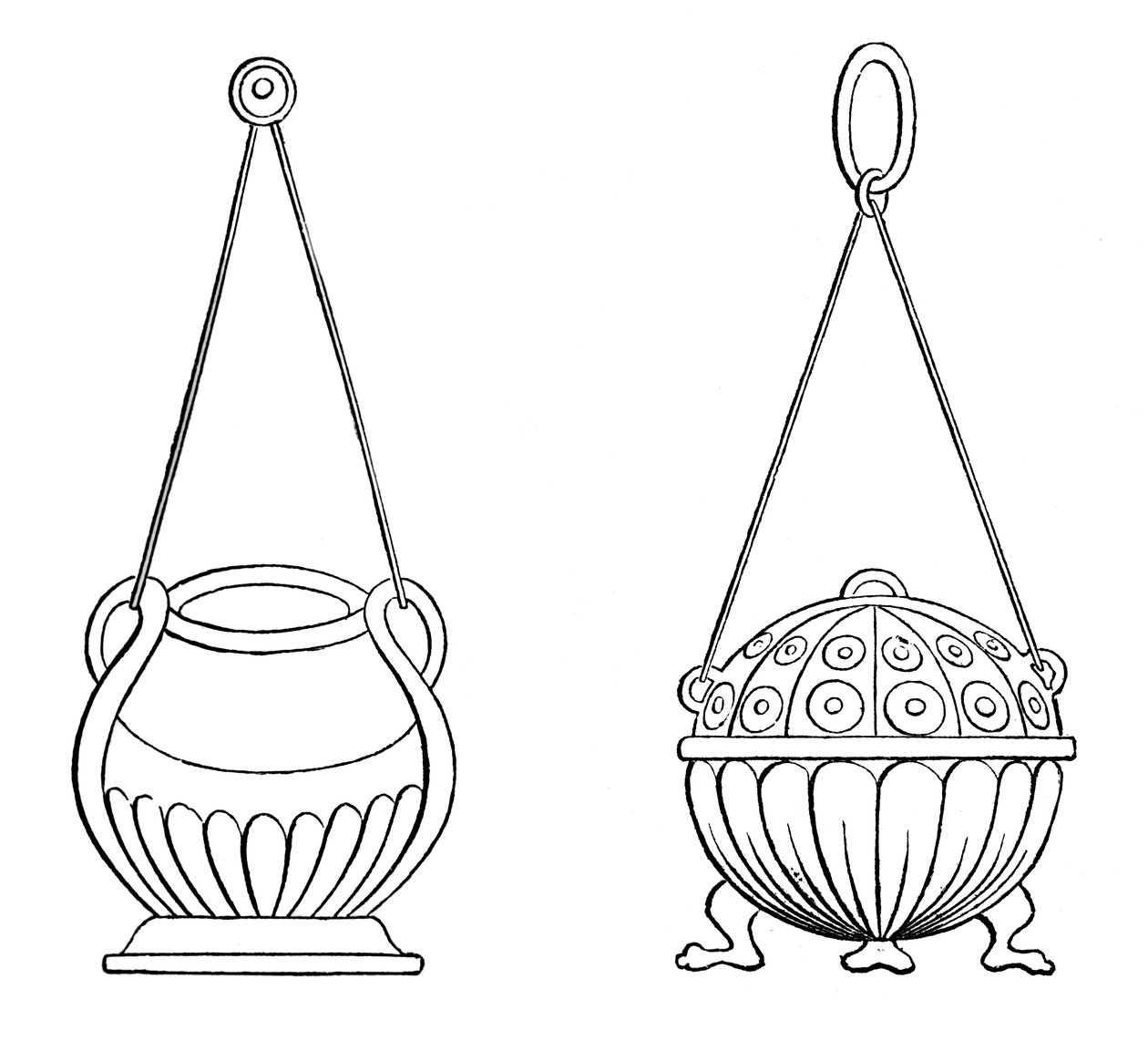 Függesztett lámpák, 9. század, 1870 alkotó: Unbekannt