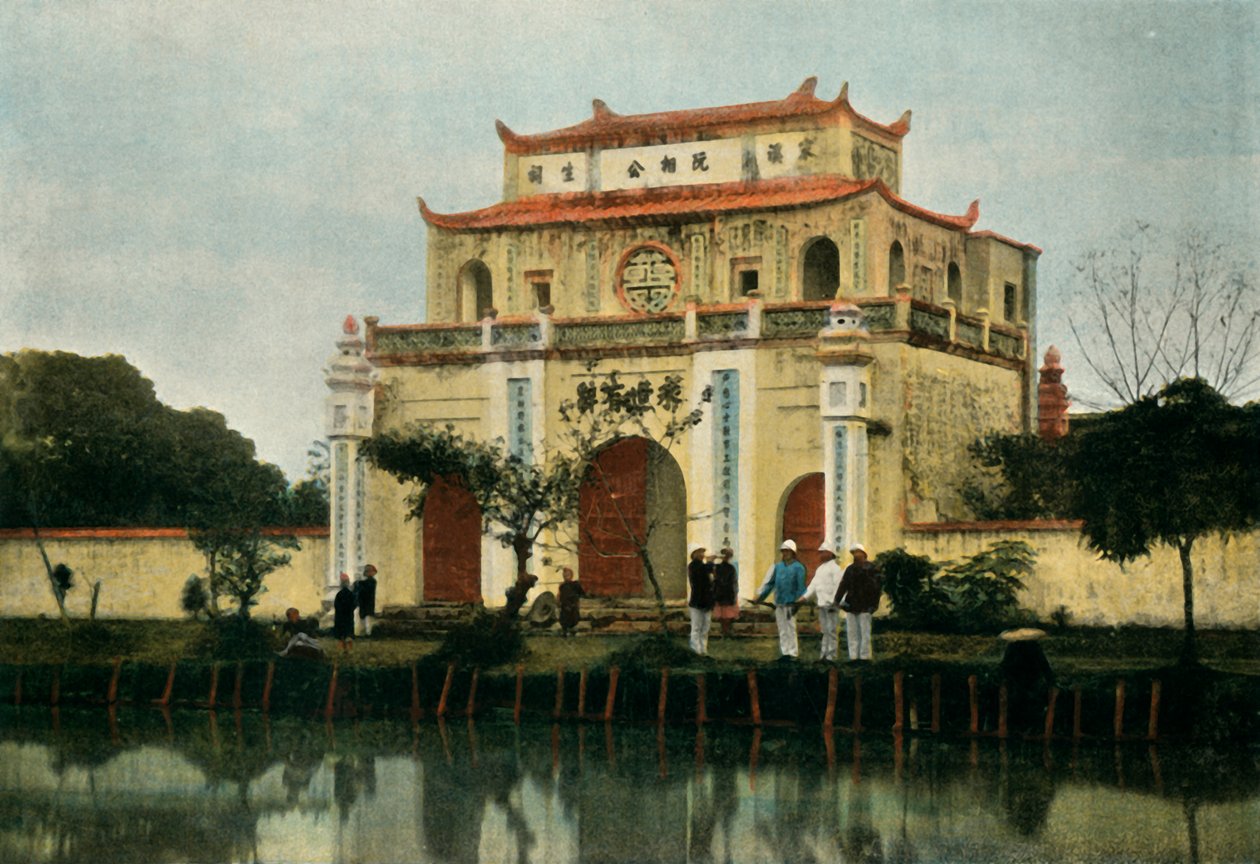 Hanoi. Pagode Du Kinh Luoc, Hanoi. Kinh Luoc pagoda, 1900. alkotó: Unbekannt
