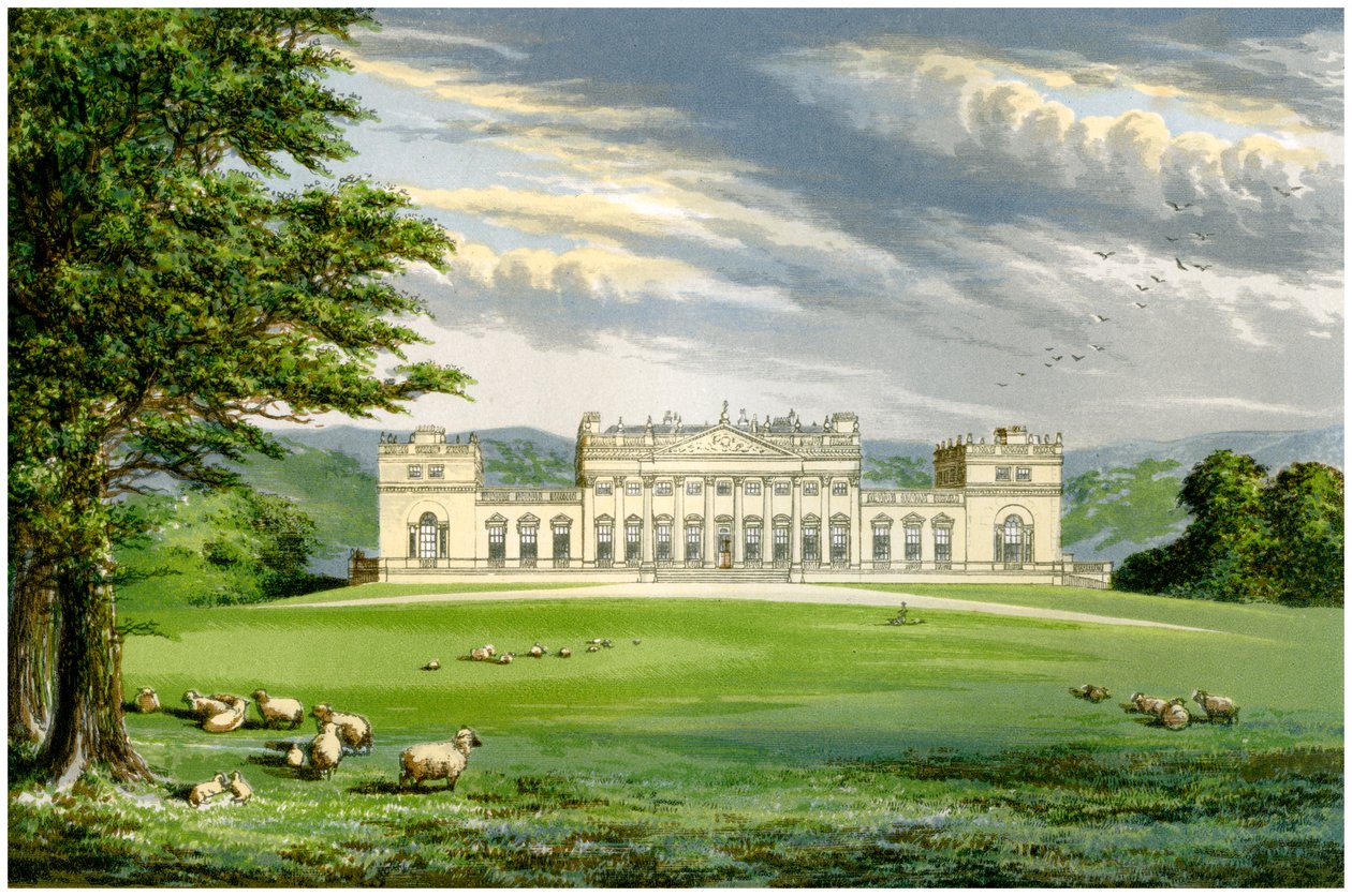 Harewood House, Yorkshire, Harewood grófjának otthona, 1880 alkotó: Unbekannt
