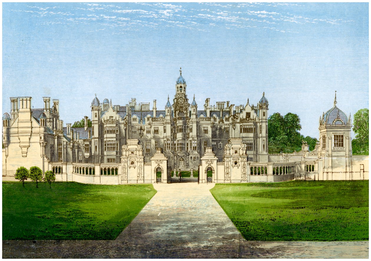 Harlaxton Manor, Lincolnshire, a Gregory család otthona, 1880 alkotó: Unbekannt