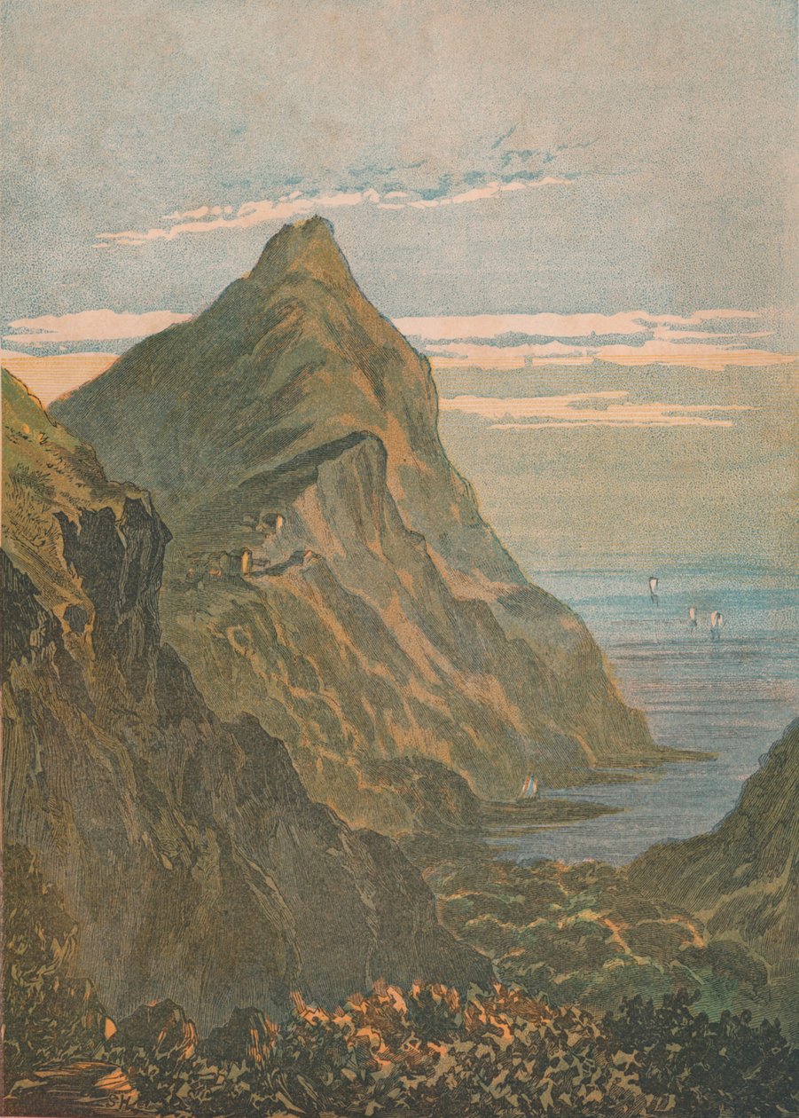 Hartland Point. Clovelly közelében, Észak-Devonban, 1864. alkotó: Unbekannt
