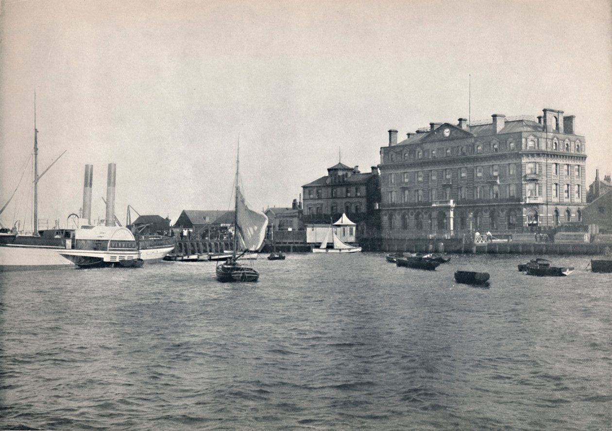 Harwich - The Quay és Great Eastern Hotel, 1895 alkotó: Unbekannt