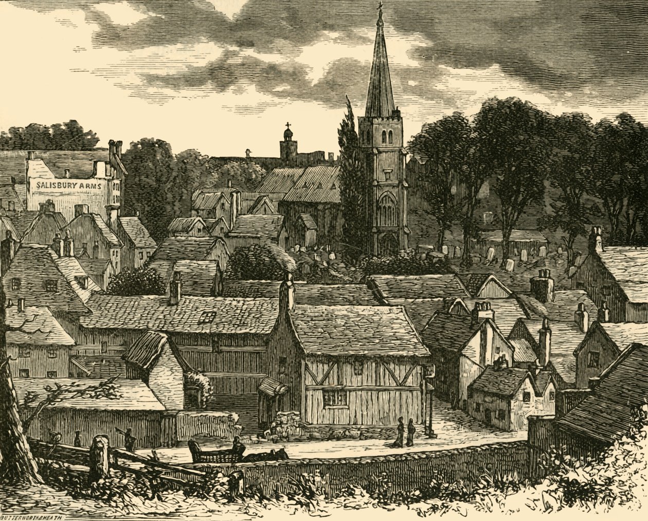 Hatfield a pályaudvarról, 1898. alkotó: Unbekannt