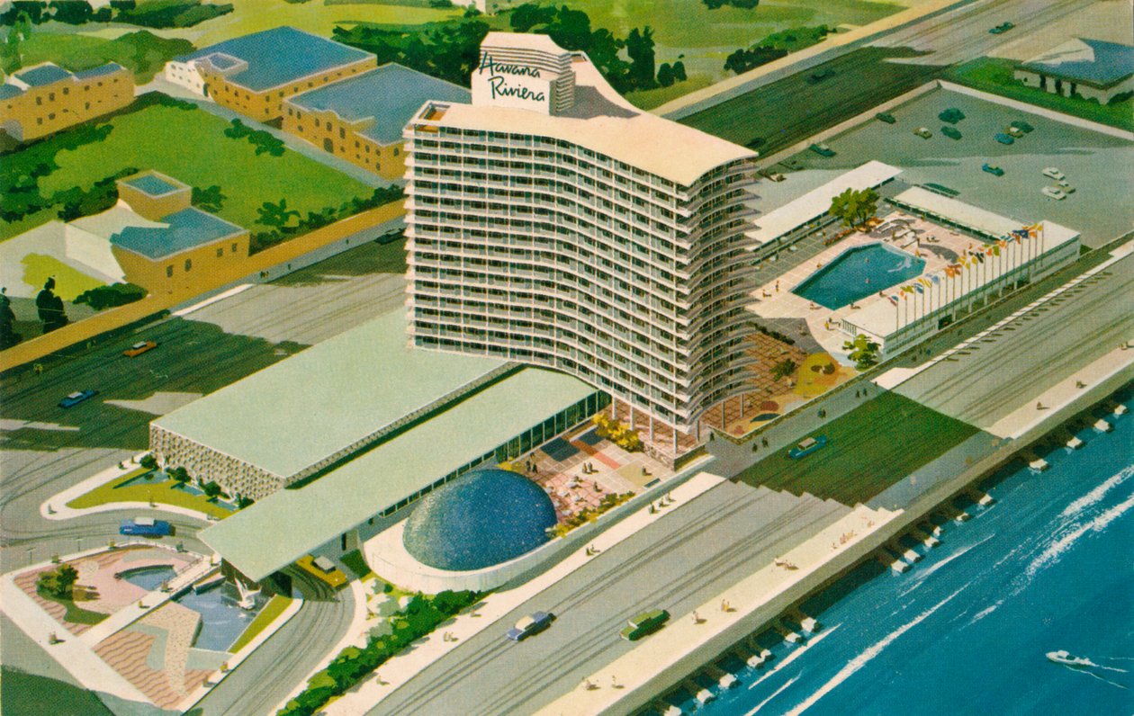 Havana Riviera Hotel, Havanna, Kuba, 1957 alkotó: Unbekannt