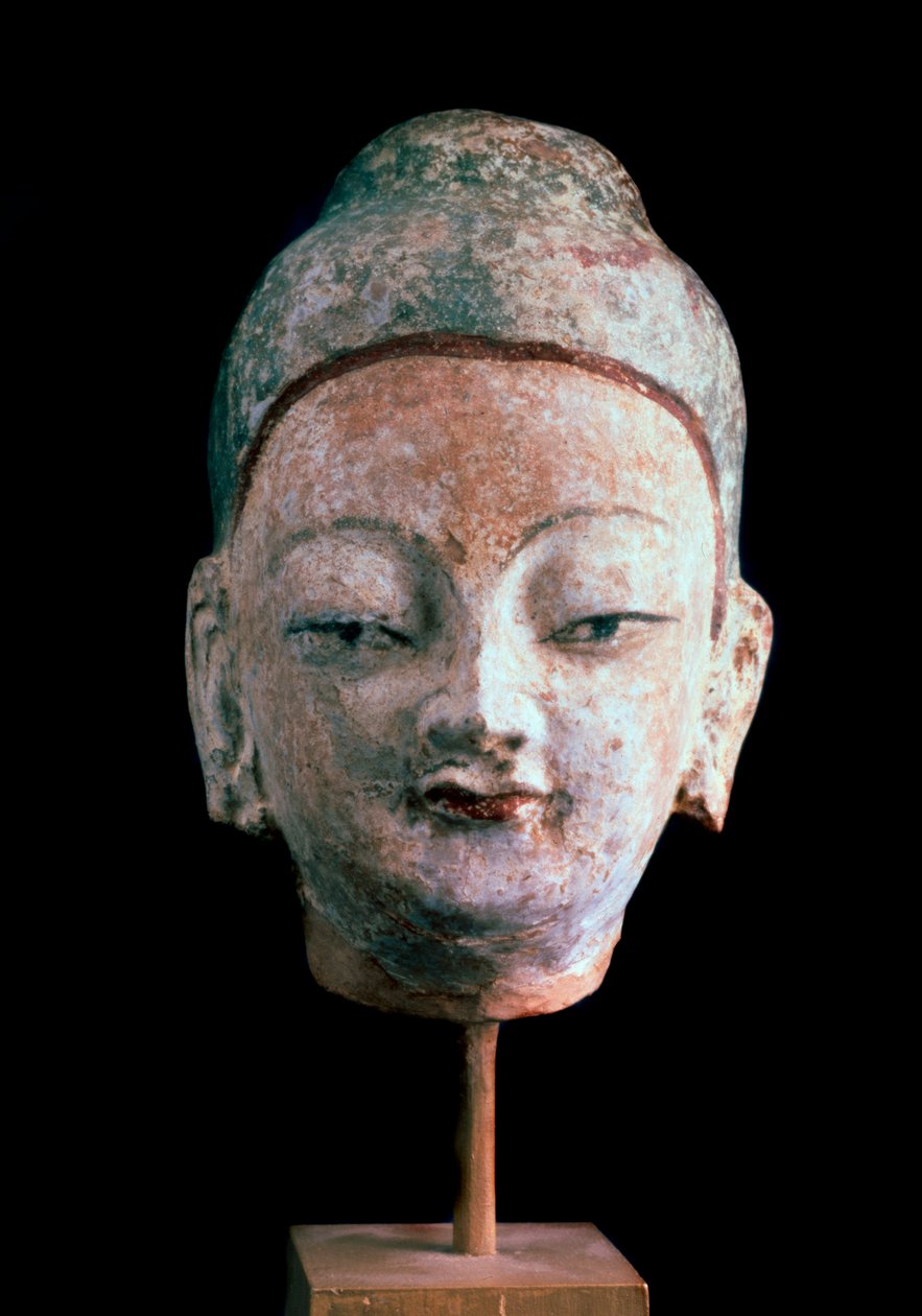 Buddha feje, a régi Idikutshari romjaiból Turfan mellett, 8-9. század alkotó: Unbekannt