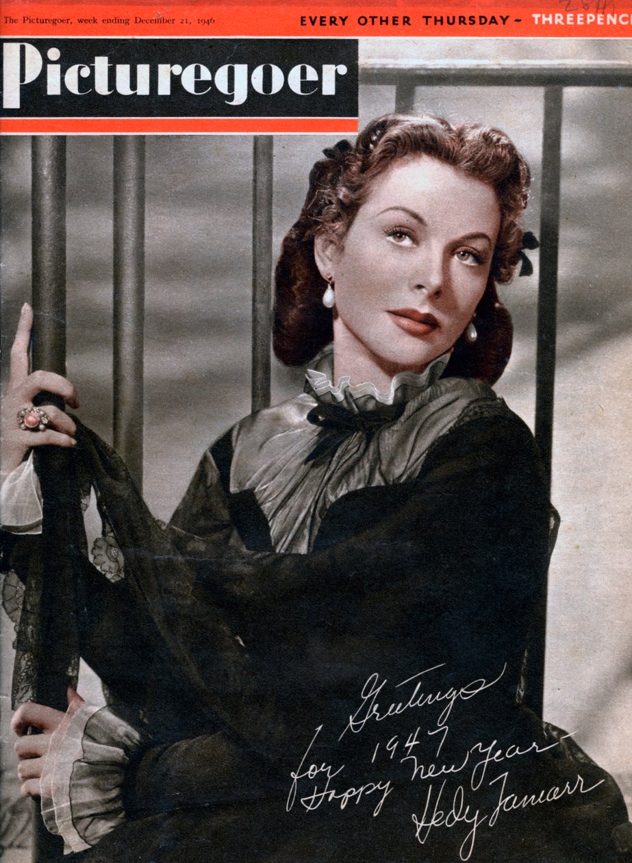 Hedy Lamarr 1914-2000, osztrák születésű amerikai színésznő, 1946 alkotó: Unbekannt