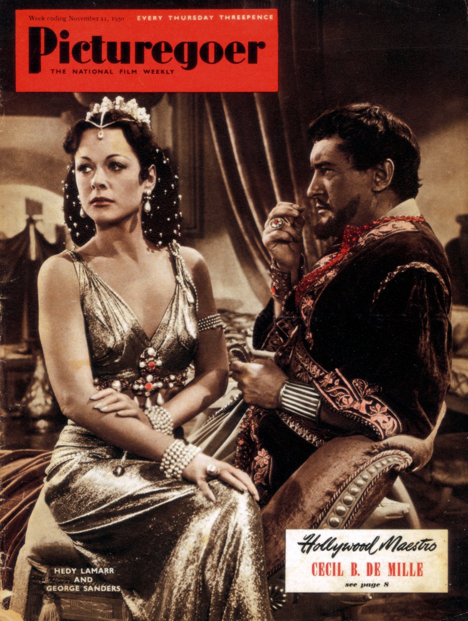 Hedy Lamarr 1914-2000 és George Sanders 1906-1972, színészek, 1950 alkotó: Unbekannt