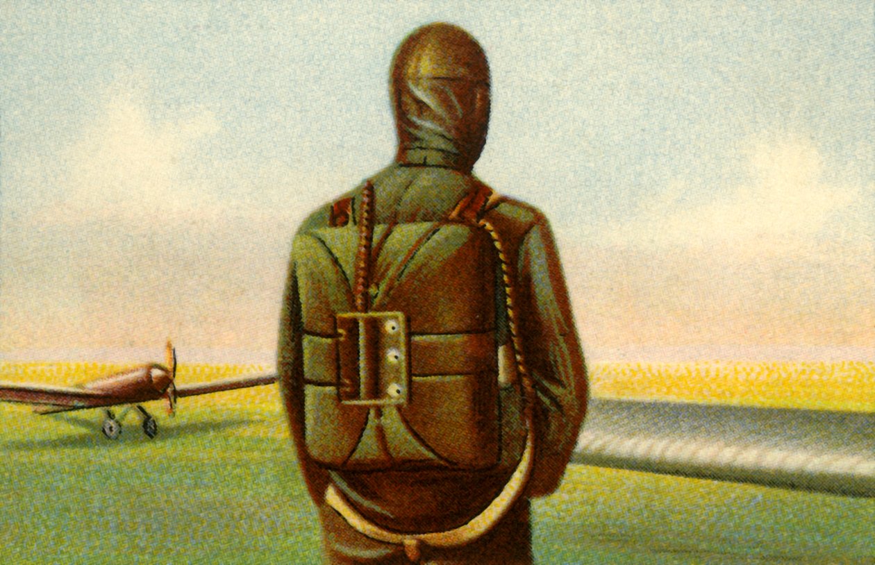 Heinecke ejtőernyő, c1918, 1932. alkotó: Unbekannt
