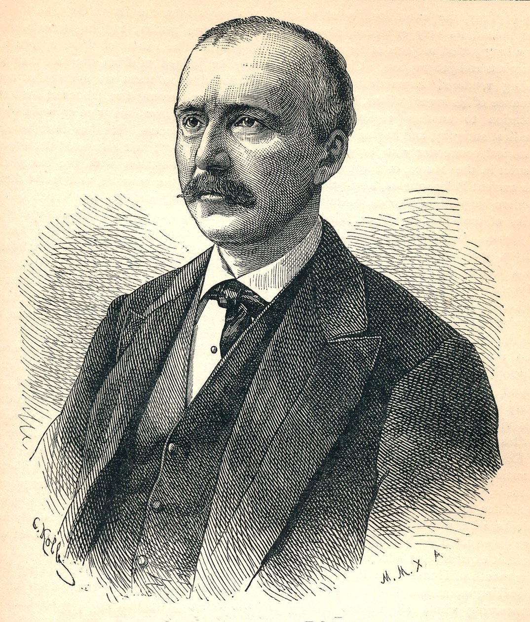 Heinrich Schliemann, 1822-1890, német régész, 1893 alkotó: Unbekannt