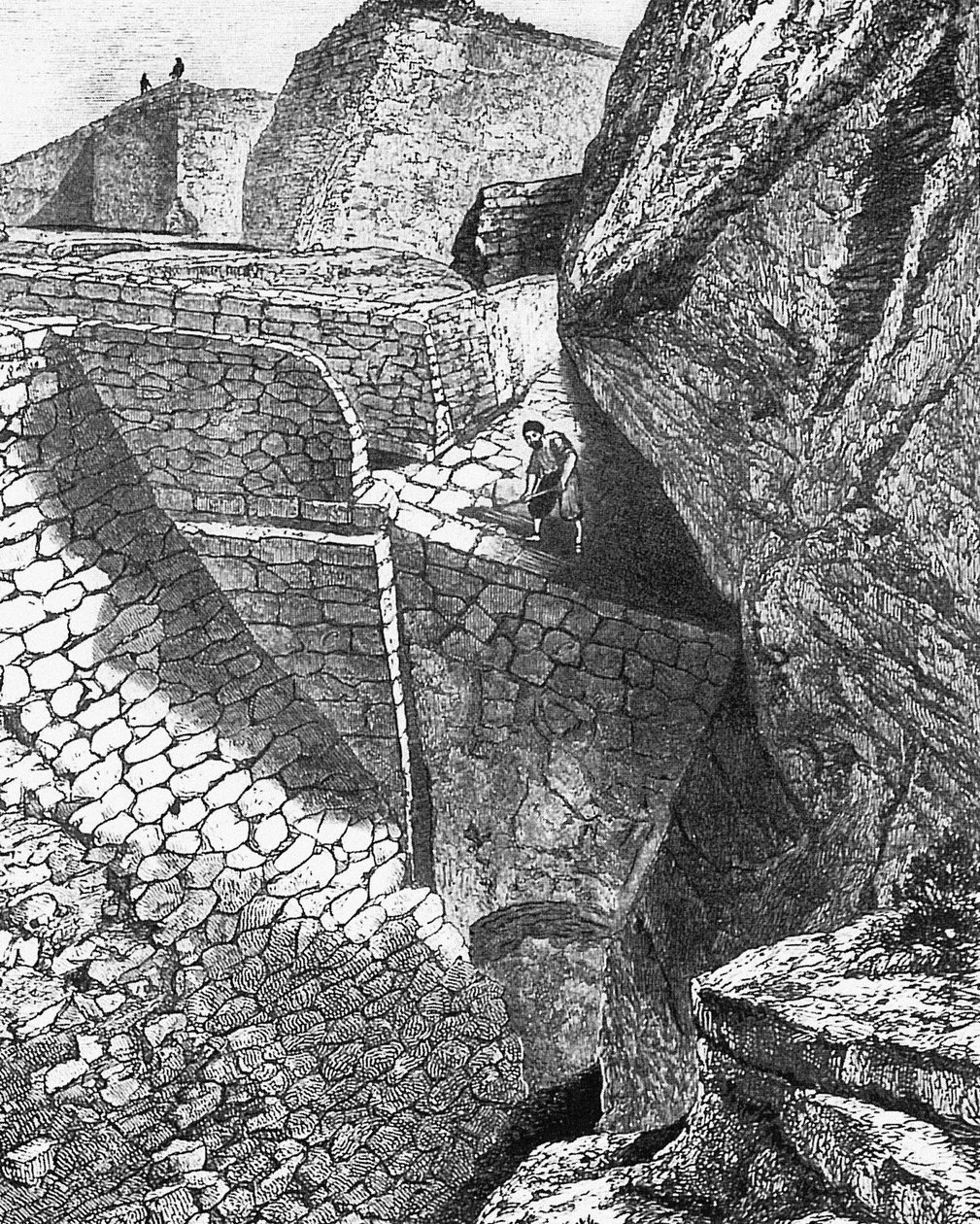 Heinrich Schliemann ásatás Trójában. Forrás: Gods, Graves és Scholars, C. W. Ceram alkotó: Unbekannt