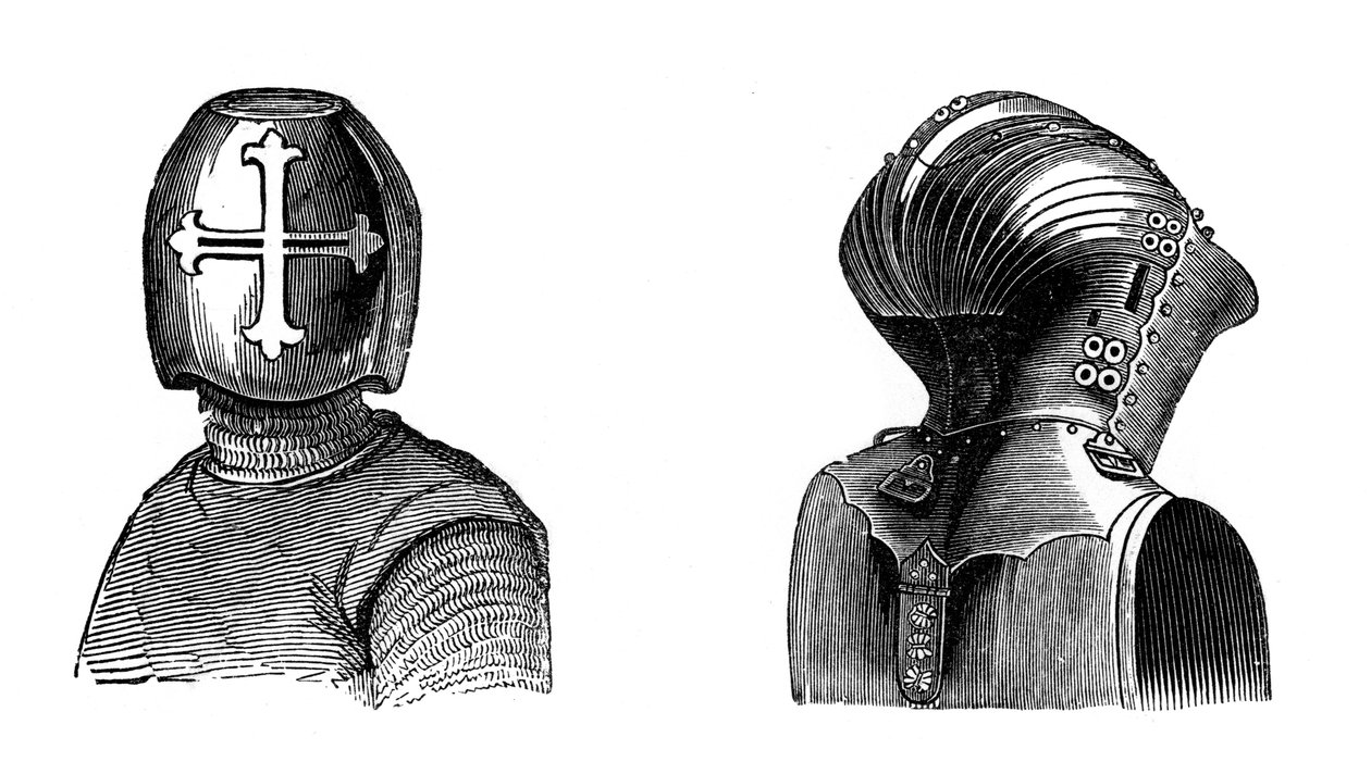 Sisakok, 13. és 15. század, 1870 alkotó: Unbekannt