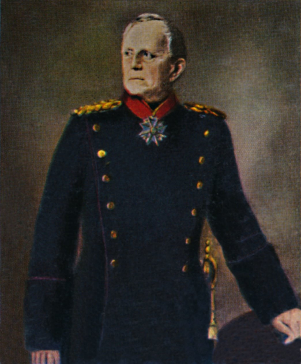 Helmuth von Moltke 1800-1891. - Lenbach festménye, 1934. alkotó: Unbekannt