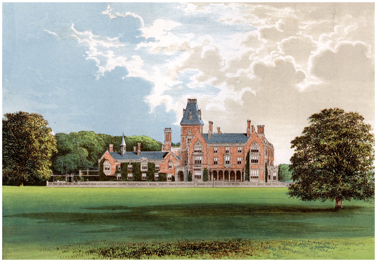 Hemsted Park, Staplehurst közelében, Kent államban, Cranbrook vikomt otthona, 1880 alkotó: Unbekannt