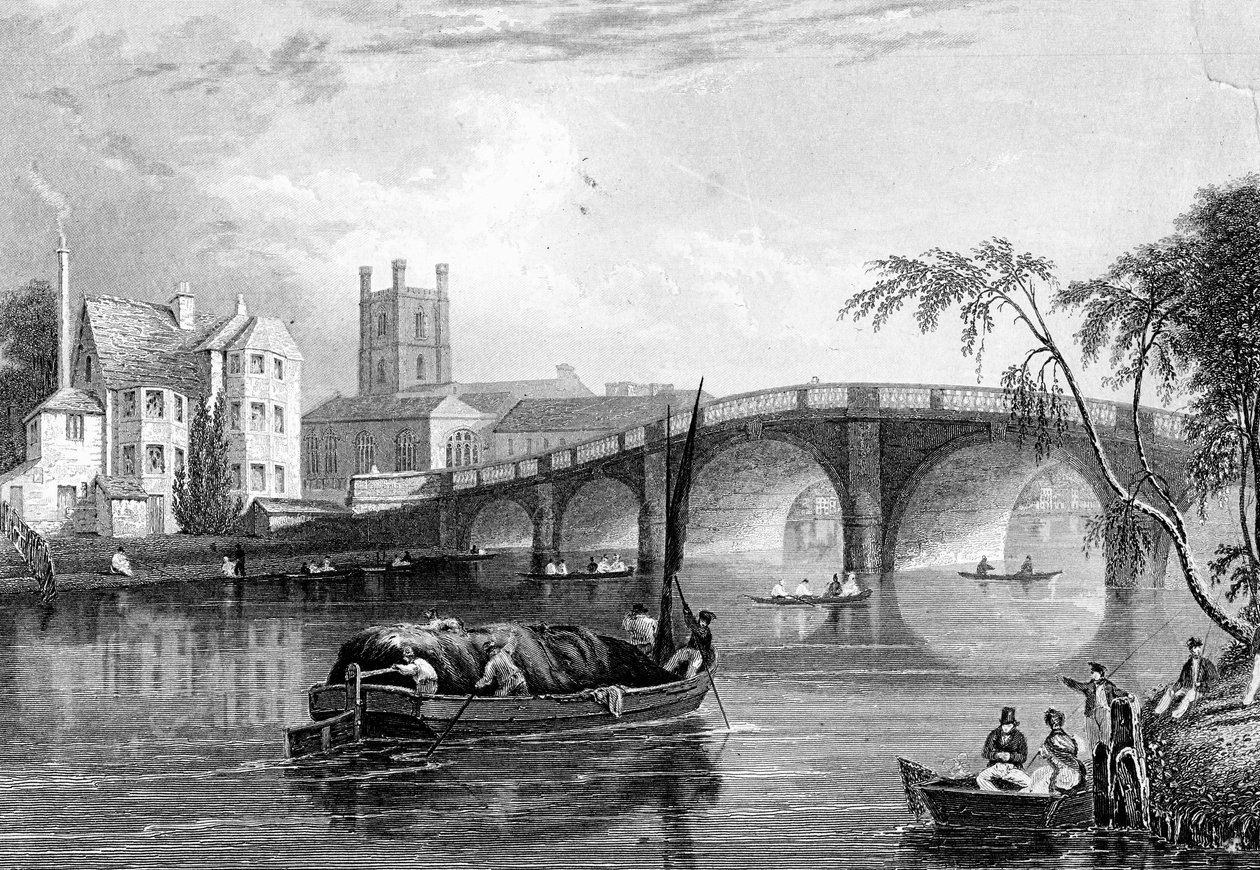 Henley Bridge, Henley-on-Thames, London, 1803 alkotó: Unbekannt