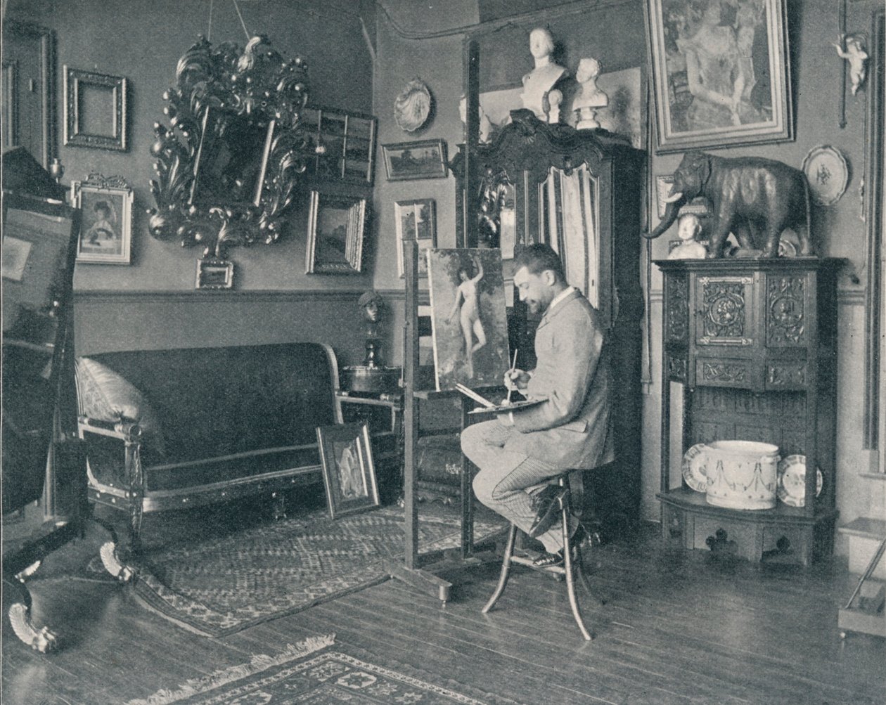 Henri Gervex műtermében, 1897 alkotó: Unbekannt