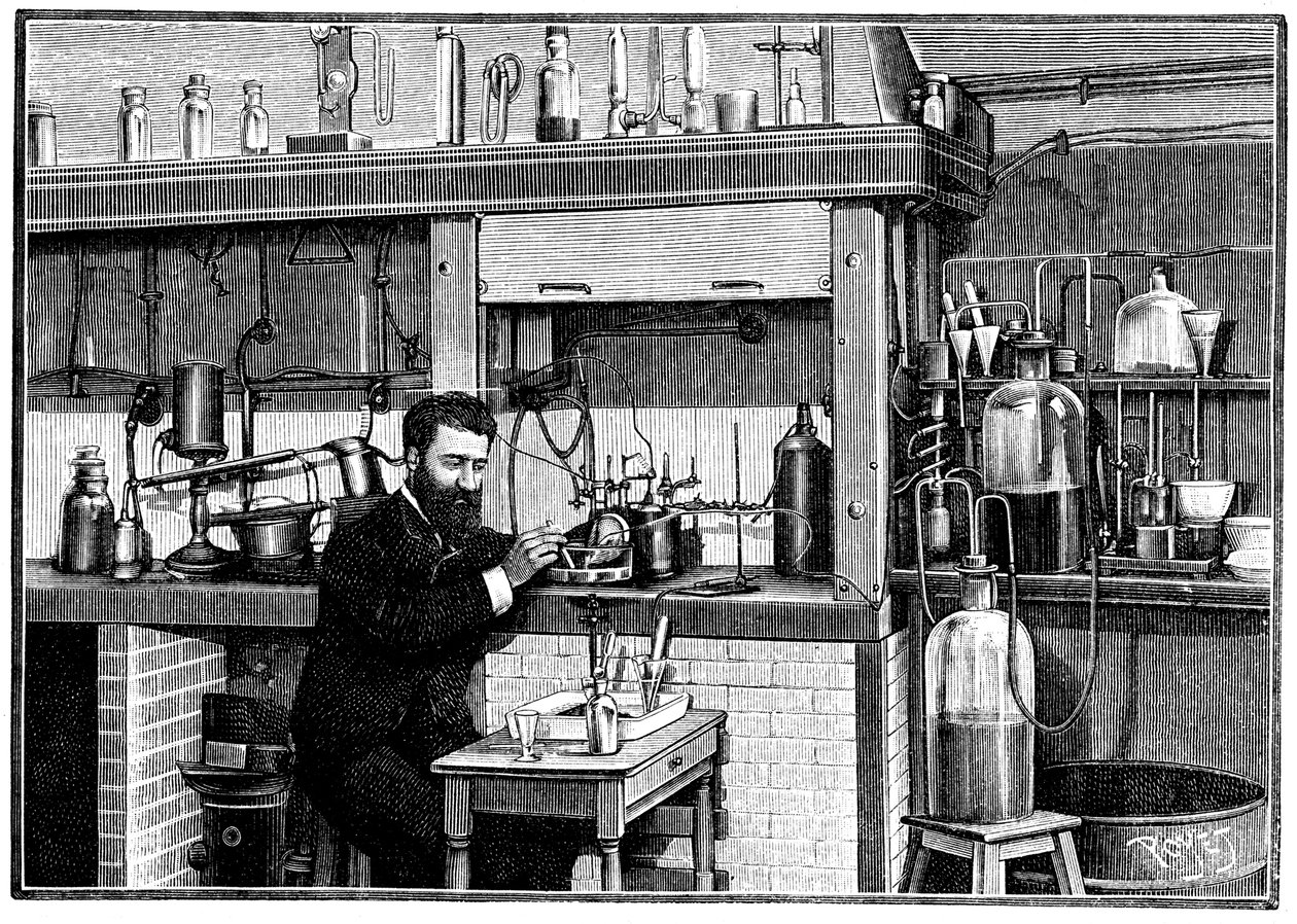 Henri Moissan, francia kémikus, 1883 1903 alkotó: Unbekannt