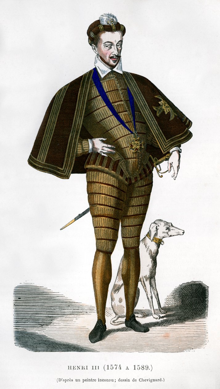 III. Henrik francia király, 16. század 1882-1884 alkotó: Unbekannt