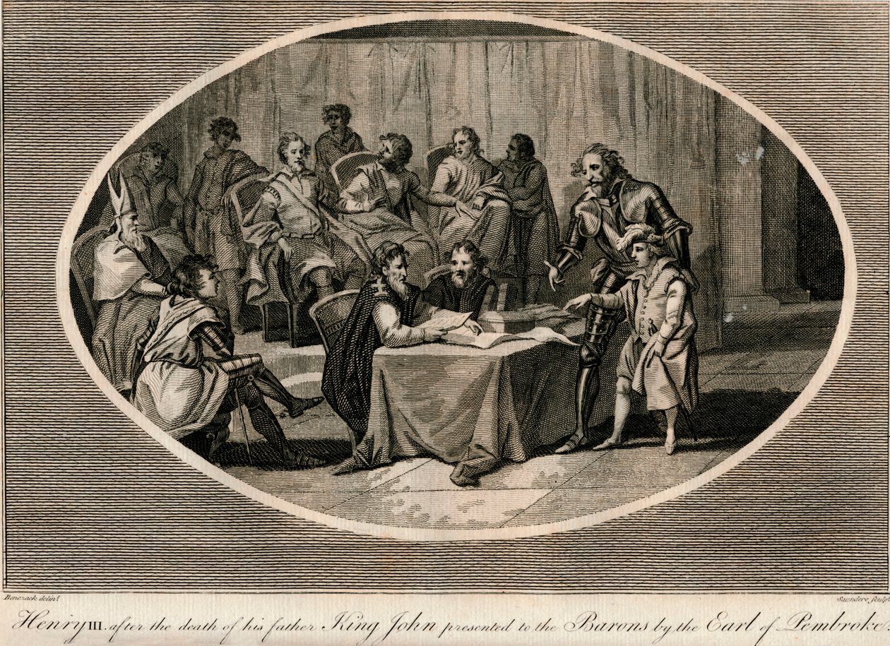 III. Henriket Pembroke grófja ajándékozta a báróknak, 1216 1793 alkotó: Unbekannt