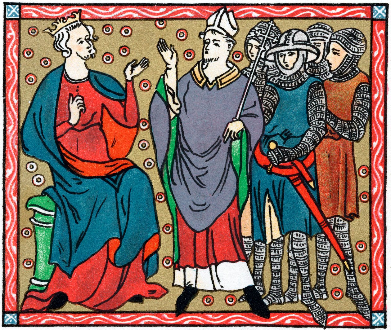 Henrik II és Thomas a Becket alkotó: Unbekannt