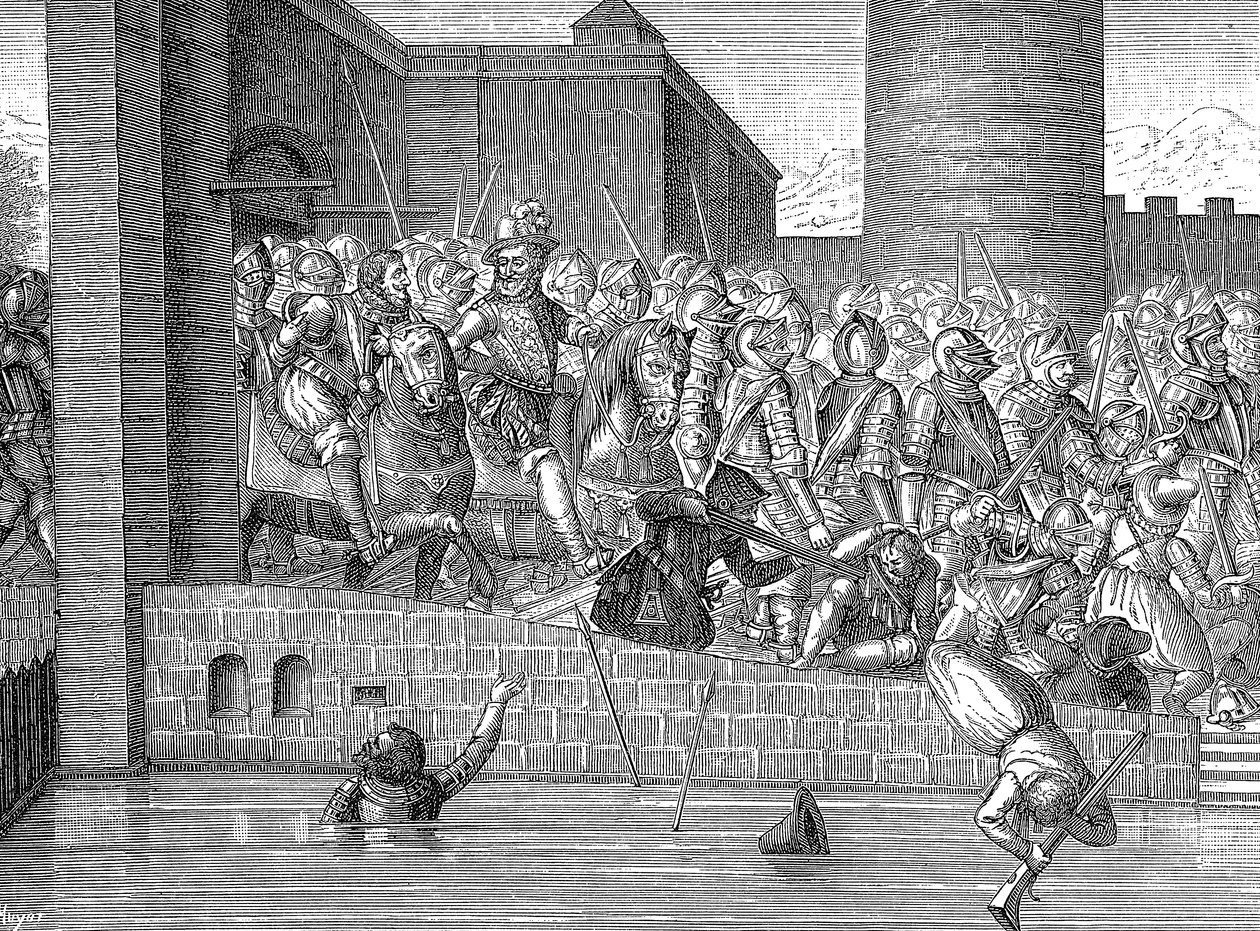 IV. Henrik Franciaország belép Párizsba, 1594. március 22-én alkotó: Unbekannt