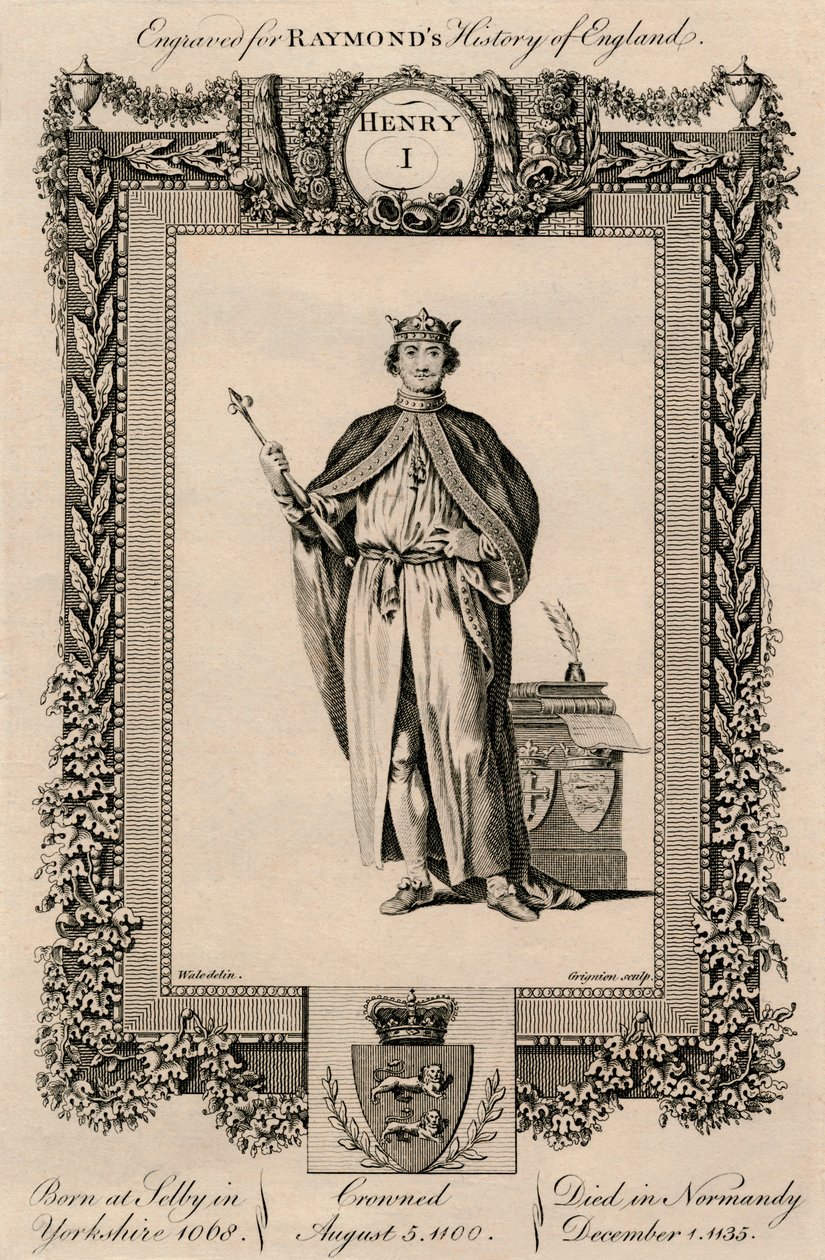 Henrik, 1068-1135, c1787 alkotó: Unbekannt