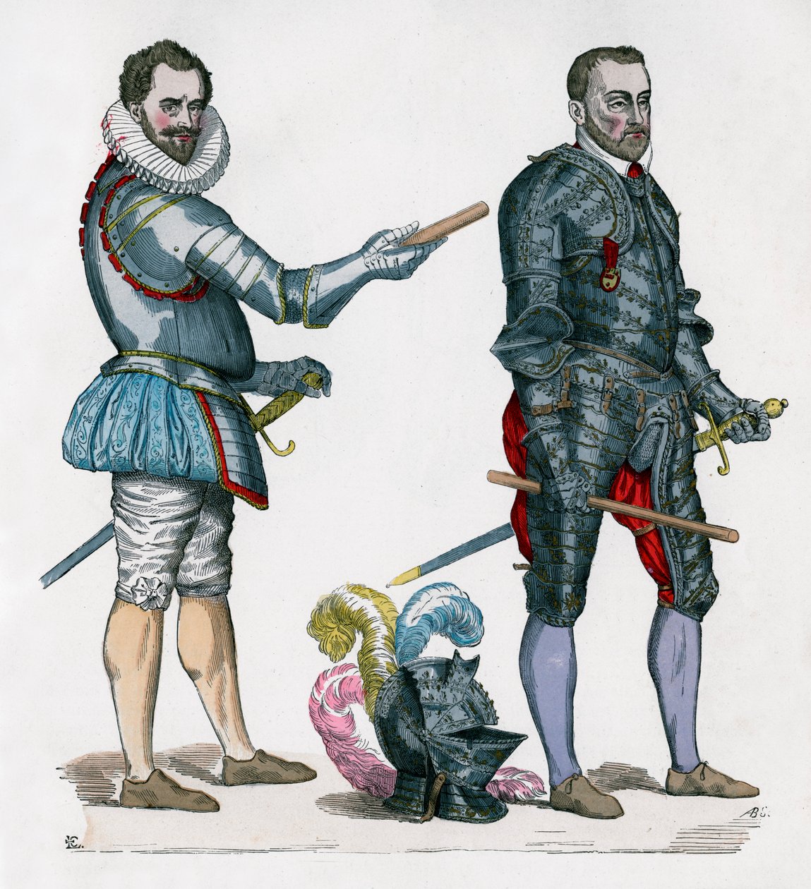I. Henrik, Guise hercege, 1580, és Francis de Montmorency, 1576, 1882-1884 alkotó: Unbekannt