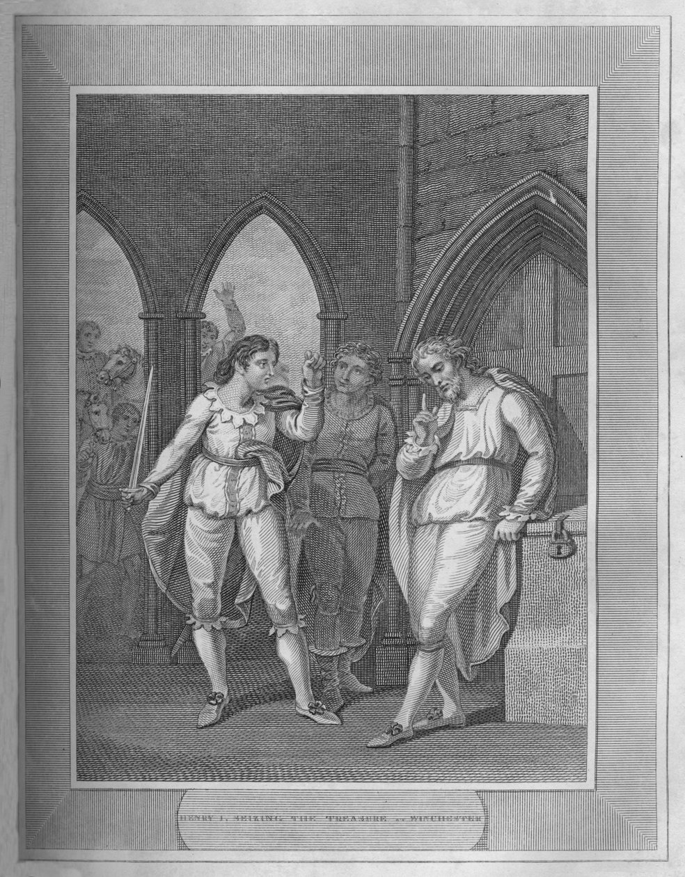 Henry I.: Winchester kincsének megragadása, 1838 alkotó: Unbekannt