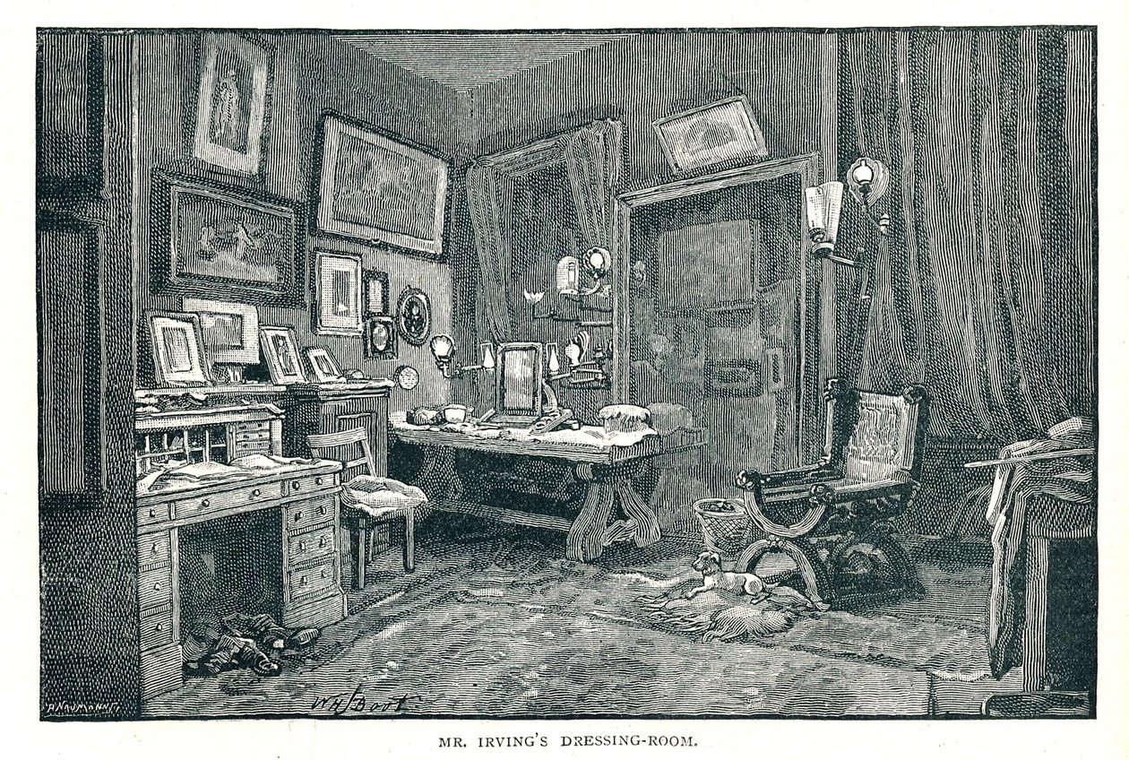 Henry Irvings öltöző, 1891 alkotó: Unbekannt
