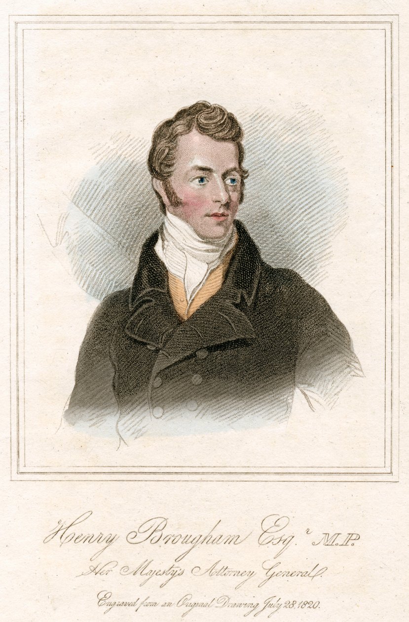 Henry Peter Brougham, Brougham és Vaux 1. báró, skót ügyvéd és politikus, 1820 alkotó: Unbekannt