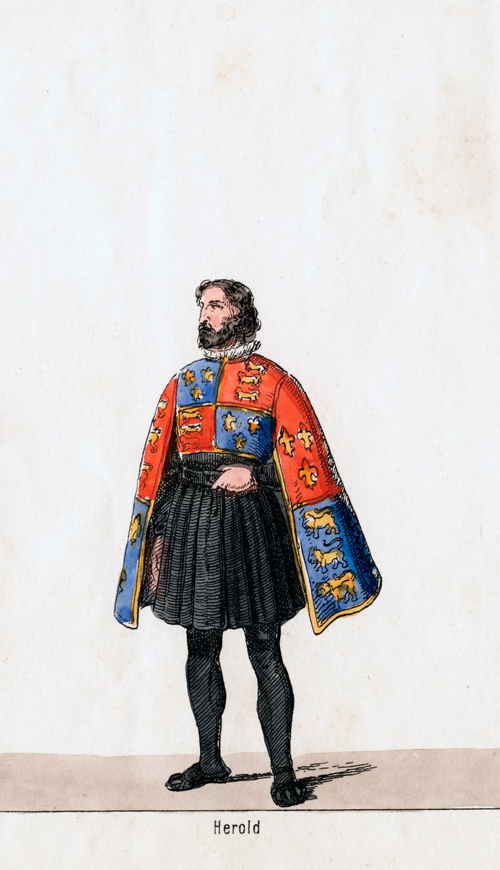Hírmondó, Shakespeare VIII. Henrik drámájának jelmezterve, XIX alkotó: Unbekannt