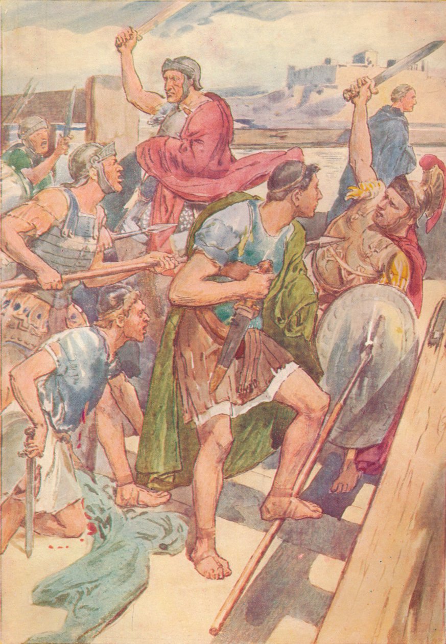 Itt lehetséges lenne, gondolta, az ellenséget kordában tartani, c1912 1912 alkotó: Unbekannt