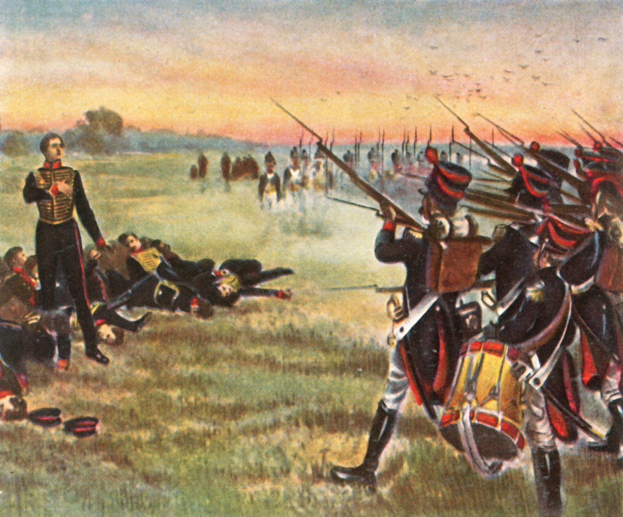 Schills Eleven tiszt hősi halála, 1809. szeptember 16., 1936. alkotó: Unbekannt