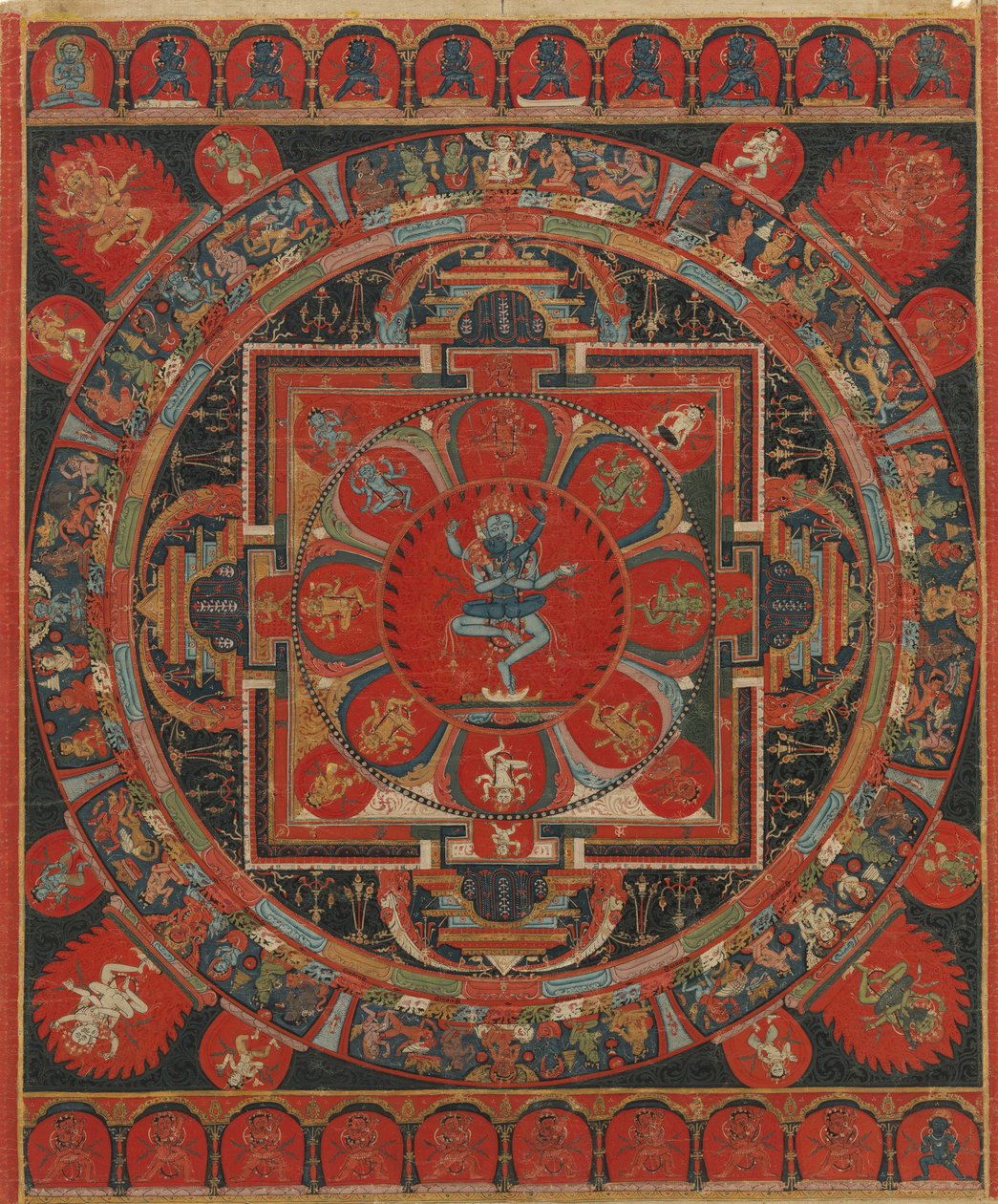 Hevajra Mandala, 15. század. alkotó: Unbekannt