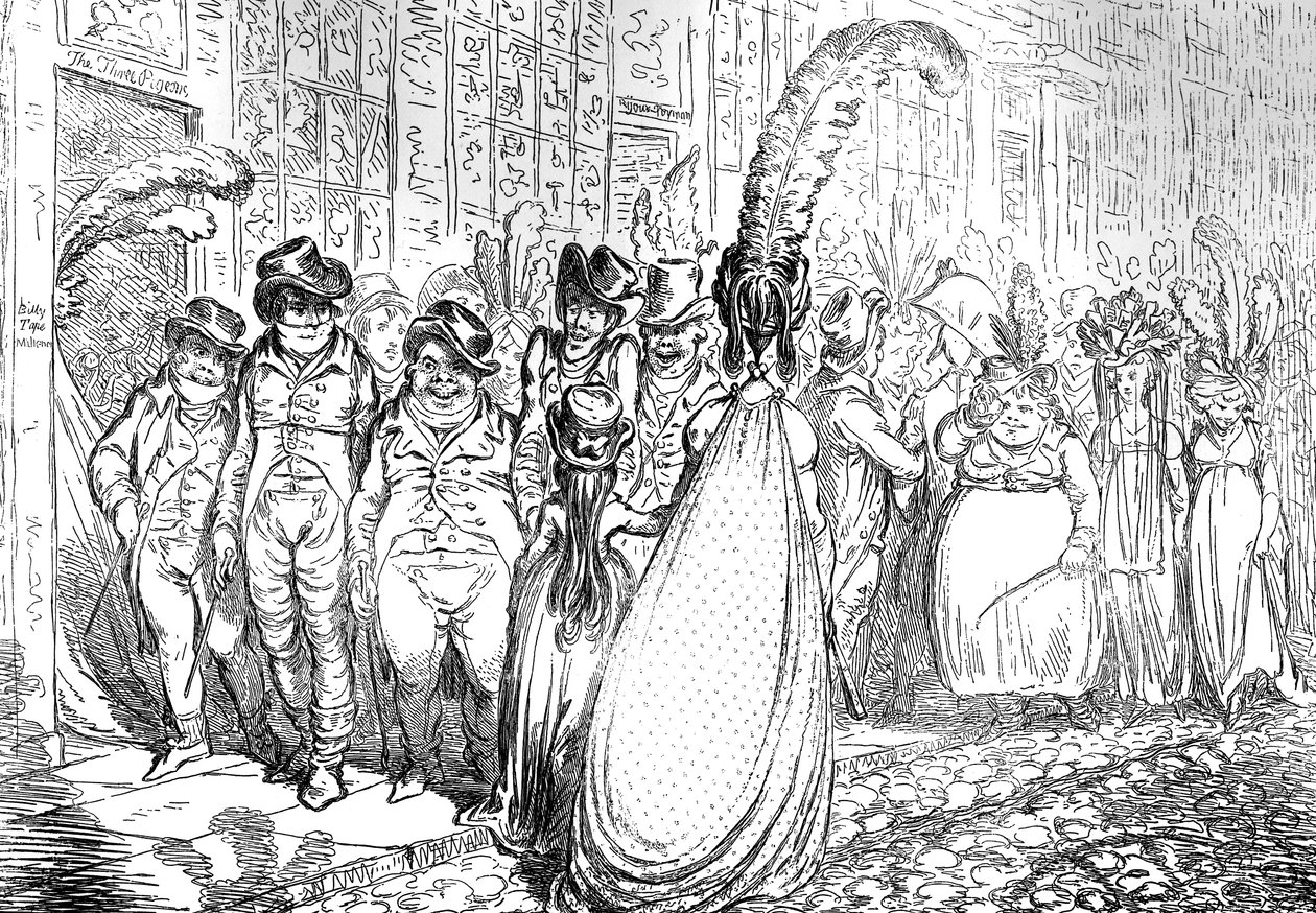 Nagy változás a Bond Streeten – avagy – A nagyvilág udvariassága, 1796 alkotó: Unbekannt