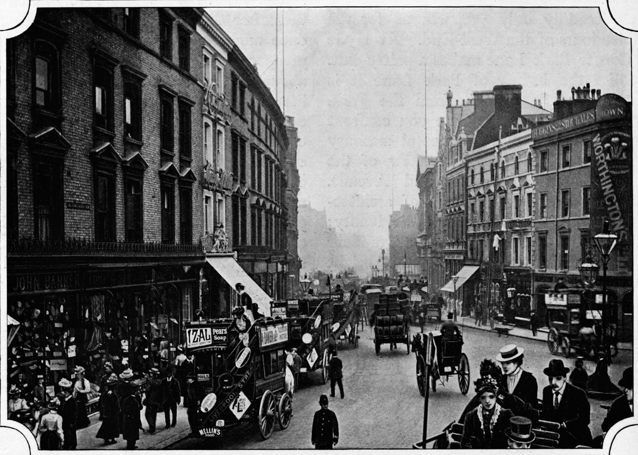 High Street, Kensington, London, c1900 1901 alkotó: Unbekannt