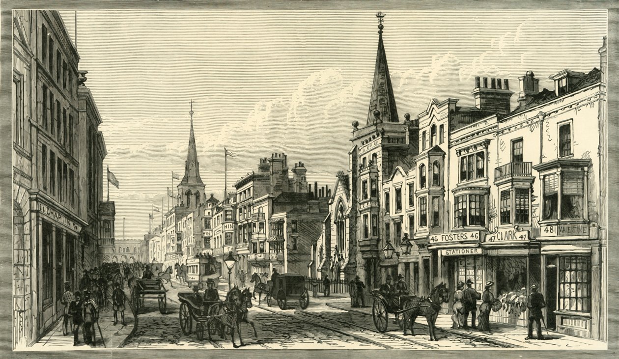 High Street, Southampton, 1898. alkotó: Unbekannt