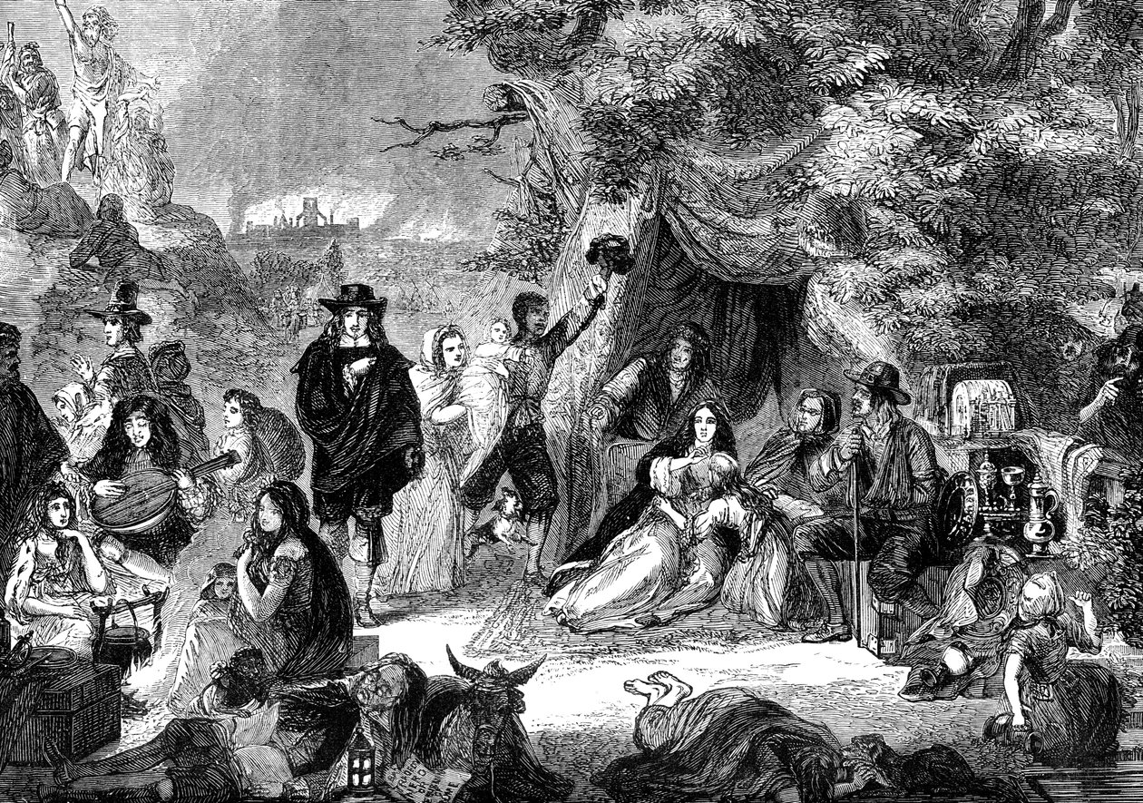 Highgate Fields a londoni nagy tűzvész idején, 1902 alkotó: Unbekannt
