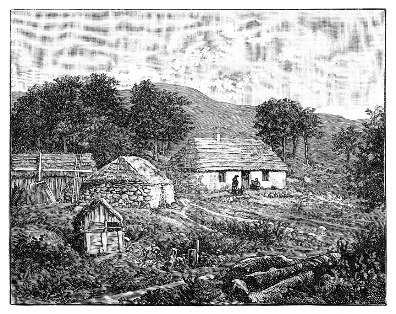 Felvidéki nyaralók Lochaberben, Skóciában, 1900 alkotó: Unbekannt