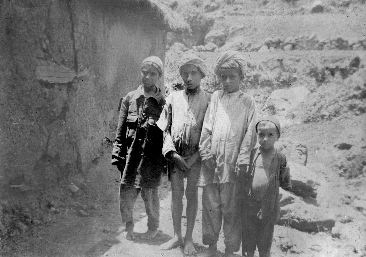 Hill törzs gyermekei, Chakrata, 1917 alkotó: Unbekannt
