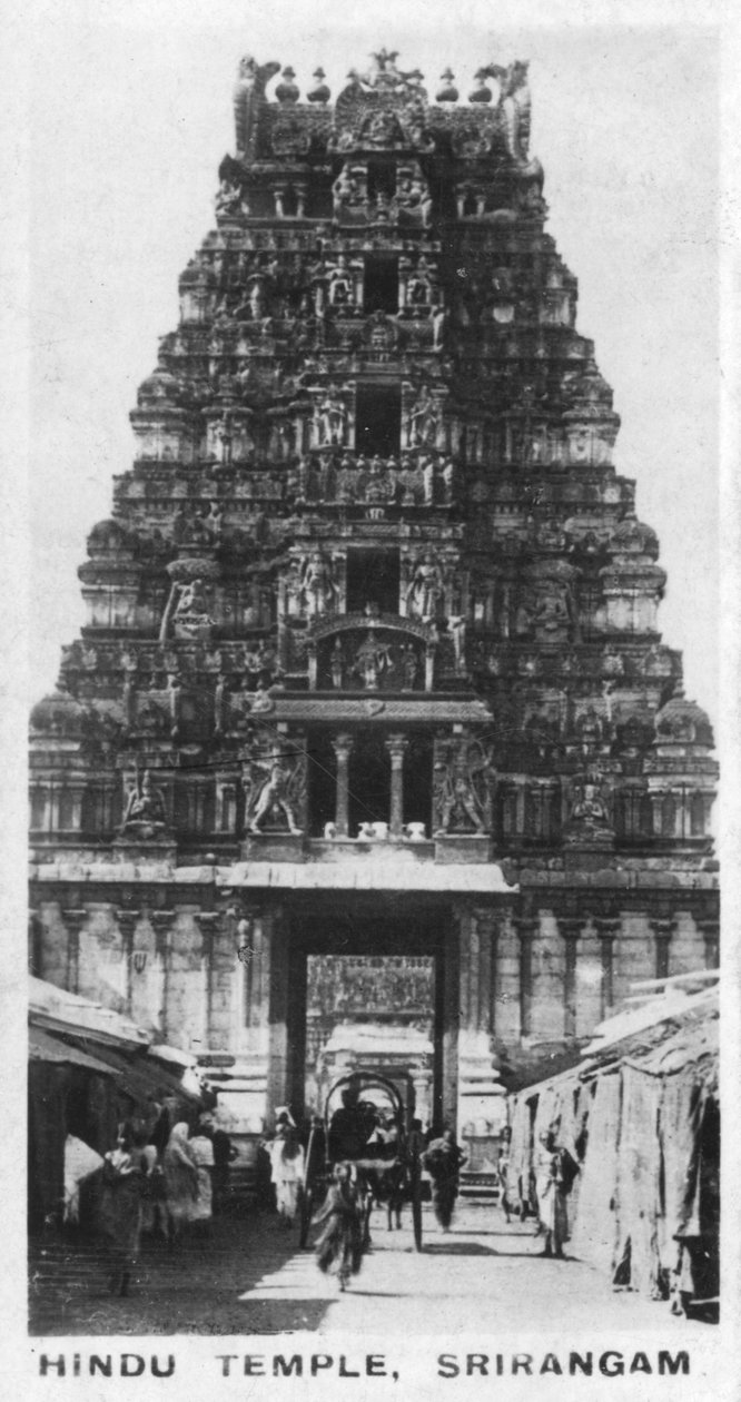 Hindu templom, Srirangam, India, 1925 alkotó: Unbekannt