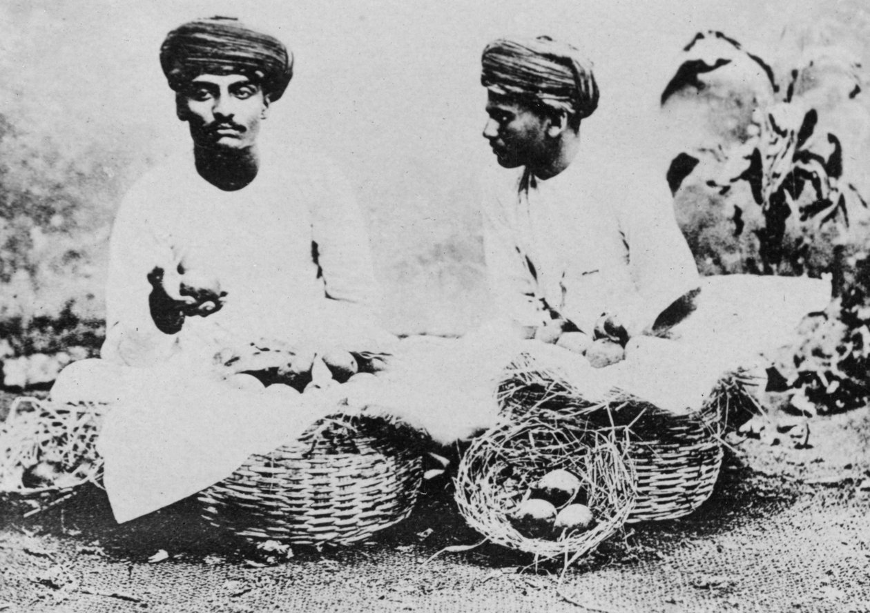 Hindu gyümölcsárusok, India, XX. század alkotó: Unbekannt
