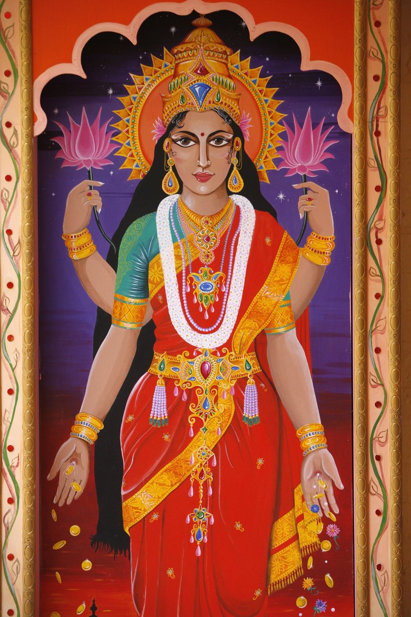 Laxmi hindu istennő, London, Nagy-Britannia alkotó: Unbekannt