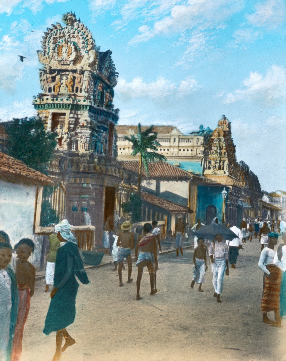 Hindu templom a Pettahban, Colombóban, Ceylonban alkotó: Unbekannt