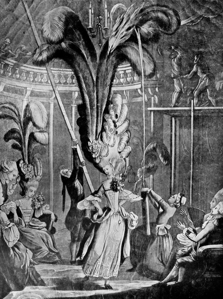 Tippek a hölgyeknek, hogy vigyázzanak a fejükre, 1776 alkotó: Unbekannt