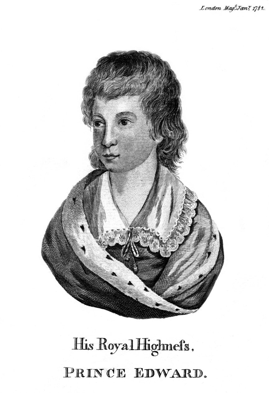 Ő Királyi Fensége, Edward herceg, 1782 alkotó: Unbekannt