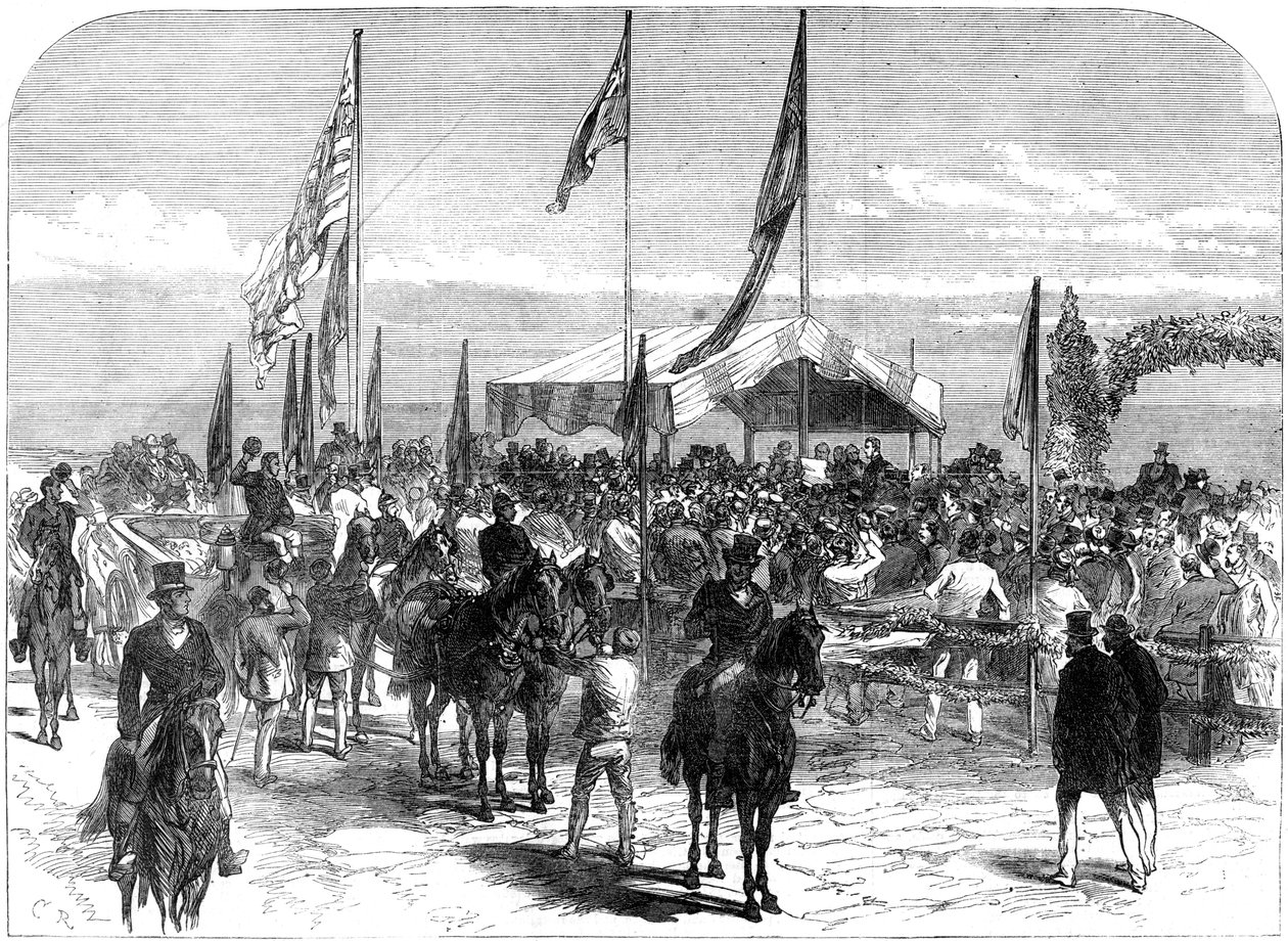 Ő Királyi Fensége megkapta a Glenelg Corporation címét, Ausztrália, 1868 alkotó: Unbekannt