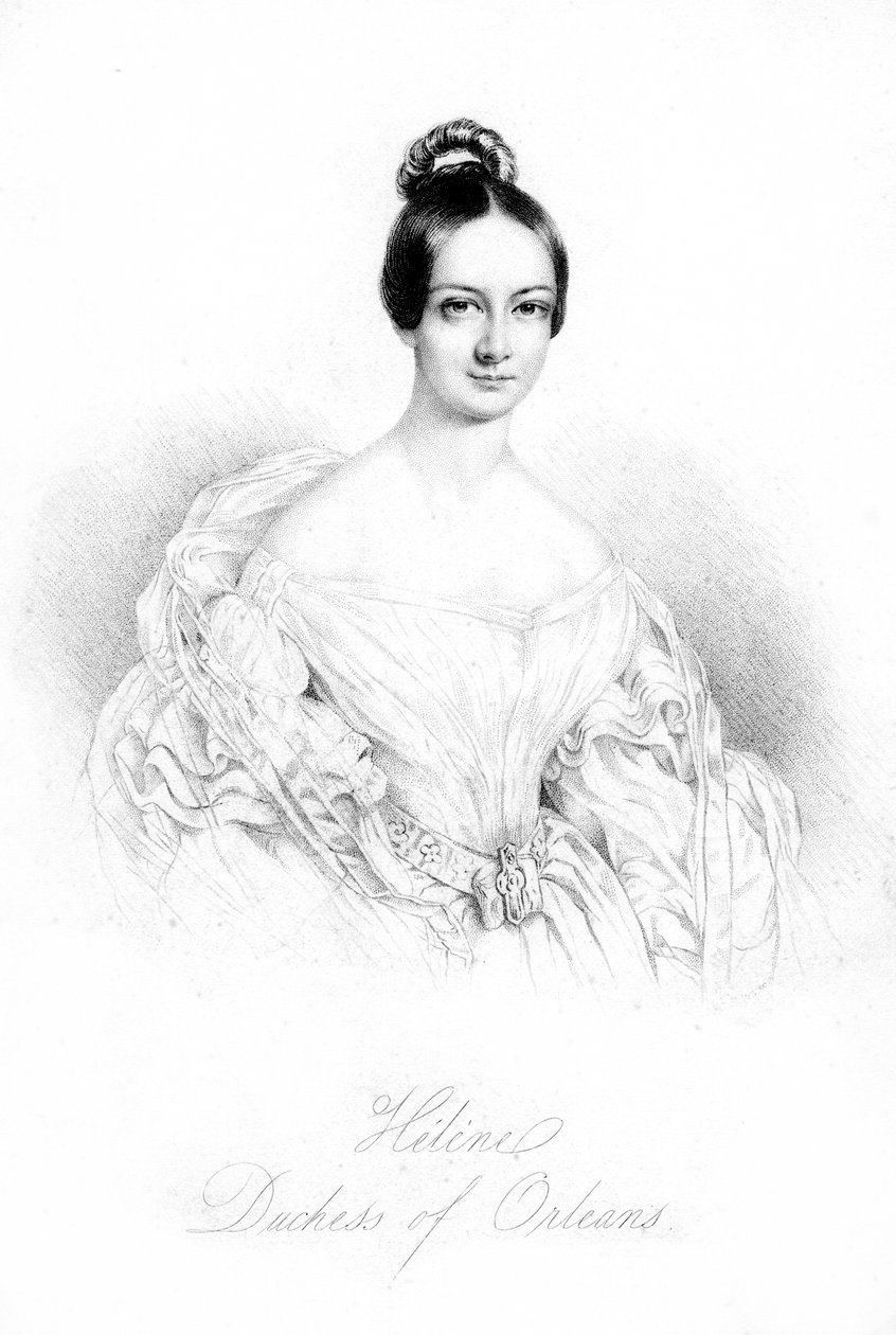 Mecklenburg-Schwerini Hélène, Orléans-i hercegnő 1814-1858, XIX. alkotó: Unbekannt